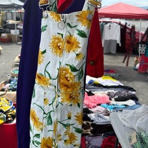 Still has tag. Flower skirt overalls